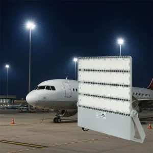 Airport Apron Lighting 500W 750W 1000W LED Flood Light Outdoor High Mast Pole Lamp for Seaport Dock Infrastructure