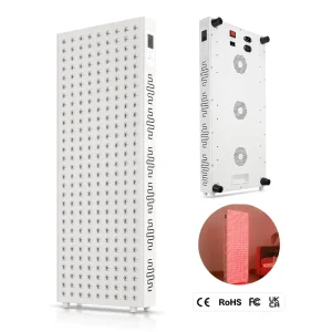 AisQueen Hand Held Red Light Therapy Panel 7 Wavelengths 850nm 660nm Full Body 300W 60LEDs US Plug 1 Year Warranty Therapeutic