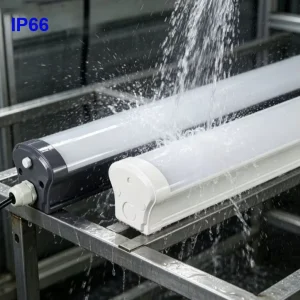 All Plastic 20W 40W 50W IP66 120CM Waterproof Tri Proof LED Batten Lamp for Warehouse Parking Lot Etc