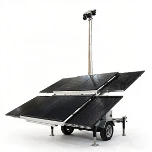 All Weather Outdoor Solar Powered Tower IP65 Waterproof Durable Aluminum Alloy Body Long Service Life