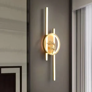 All copper New Chinese style Light Luxury LED Wall Lamp with Silicone Shade for Living Room Corridor Bedroom Rechargeable