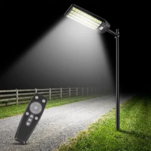 All in 1 Solar Area Floodlight Parking Lot Large Surface Illumination LED Street Light for Commercial Property Safety Unit
