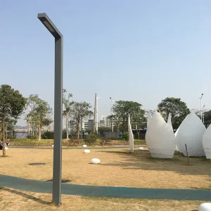 All in One AC Powered 20W Aluminum Light Pole Waterproof IP65 LED Garden Landscape Street Light Outdoor Dimmable 3-Year