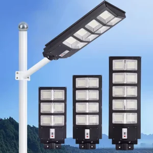 All in One Adjustable IP65 Solar Street Lamp 200 400 600 Watt LED Solar Street Light