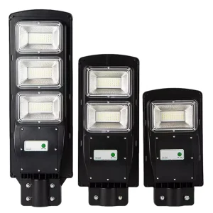 All in One LED Solar Street Light IP65 Waterproof ABS Housing High Lumen Motion Sensor Long Life Lithium Battery for Outdoor