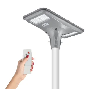 All in One Solar Garden Lights Outdoor 200W Landscape Post Pillar Lamp Waterproof Solar Street Light LED Lighting Garden Road