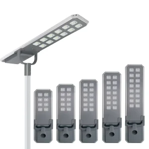 All in One Solar Street Lamp IP66 Rated Outdoor Extreme Weather Resistant LiFePO4 Battery