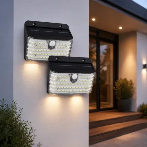 All in one Solar Wall Light Built in Solar Panel PIR Motion Sensor IP65 Waterproof LED Lamp for Porch Garage Villa Yard