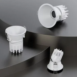 Allway High end Easy Installation Adjustable Custom Down Light Aluminium Frame Hotel IP54 LED Recessed Downlights Spotlight