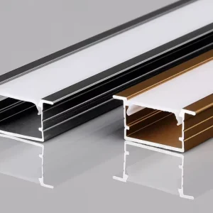 Aluminium Alloy Extrusion Profiles for LED Linear Light Custom Anodized Channel with Diffuser Office Stair Baseboard Multipurpose