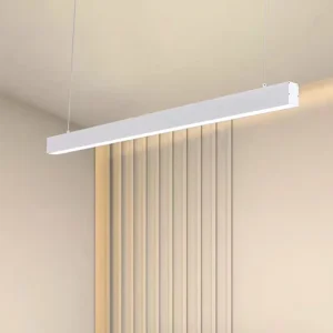 Aluminium Modern Linear Pendant Light 2700K 220V Commercial Store Lighting Square Shape 1200mm 25W LED Long Light OEM
