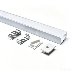 Aluminium Recessed LED Profile U-Shaped Exposed Ceiling Lighting LED Strips LED Three-Sided Luminous Aluminium Profile