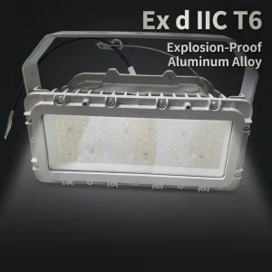 Aluminum 100W LED Explosion Proof Lamp Tempered Glass IP66 Ex Proof Light for Petrochemical Industry Workshop Warehouse