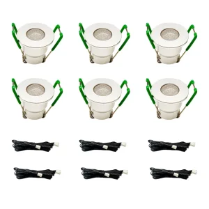 Aluminum 6x3W RGB Adjustable Mini LED Spotlight Encastrable Downlight for Outdoor Veranda Terrasse