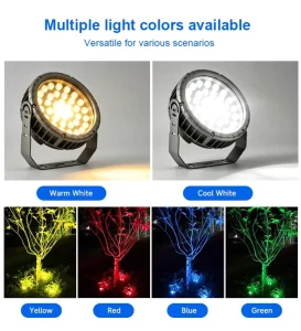 Aluminum AC LED Flood Light IP65 Waterproof Garden Villa Landscape Lighting Tree Courtyard Lawn Spotlights