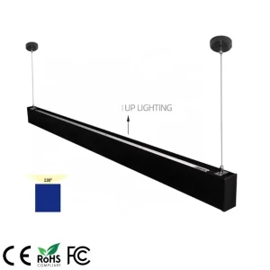 Aluminum Alloy Black or White Finish Suspension LED Light Prismatic Diffuser Up and Down Lighting 5ft LED Linear Light 50W