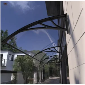 Aluminum Alloy Frame Outdoor Front Door Window Awning Canopy Windproof Anti UV Customizable