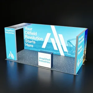 Aluminum Alloy Frame Simple Trade Show Booth Design OEM Fabric Seg Light Box