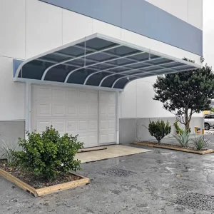 Aluminum Alloy Modern Canopy Terrace Outdoor Courtyard Sunshade Rain Proof Polycarbonate Endurance Board Easy Install High Light