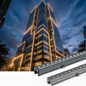 Aluminum Alloy Shell Linear Facade Light for Modern Architecture Energy Efficient LED Facade Building Lighting Fixture