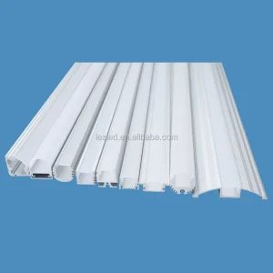 Aluminum Alloy T Profile LED Lighting Strip Diffuser Housing with PC Cover Silver Anodized Finish