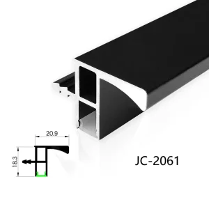 Aluminum Alloy T5 Profile Ceiling Cabinet Closet Handle Led Slotting Anodized Surface Light Cove Light