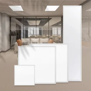 Aluminum Body CE RoHS IP44 Commercial LED Slim Panel Light Recessed 62×62 LED Panel UGR 19 6000K 1200 Office Panel Light