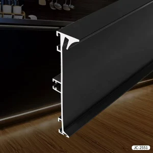 Aluminum Cabinet Wardrobe Handle with LED Diode High Pull Profile Anodized Surface T5 Temper