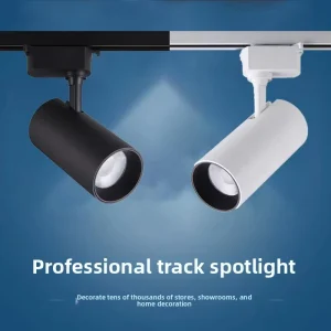 Aluminum Clothing Store LED Track Lights Commercial COB Ultra Bright Home Ceiling Background Wall Shop Rail Mounted Lights