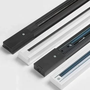 Aluminum Complete LED Track Light Rail 2 FT Linear Recessed Ceiling Mover Modern CE Certified 0.5 Meter