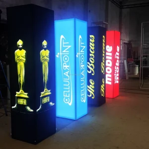 Aluminum Custom Double Lit Up Banner Exhibition Booth Poster Advertising Lightbox Backlit Light Box Sign