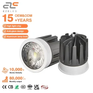 Aluminum Deep Cup Recessed LED Spotlight Lighting Fixture LED Recessed Downlight Adjustable LED Spot Downlights for Home