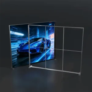 Aluminum Frame LED Display Panel Advertising Portable Light Box Stand for Tool free Assembly Exhibition Booth
