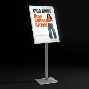 Aluminum Frame LED Light Box Portable Floor Standing Luminous Poster for Trade Shows