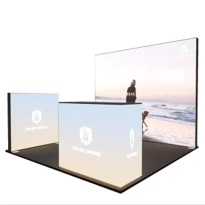 Aluminum Frameless LED Light Box Metal Modular Advertising Exhibition Booth Trade Show Tension