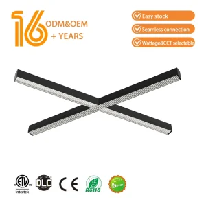 Aluminum Hexagon Profile Anti Glaring IP44 Supermarket LED Linear Lighting