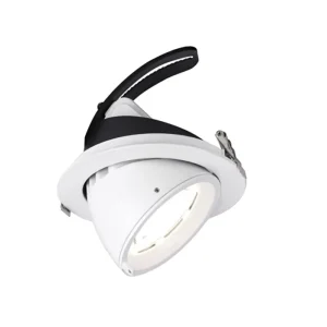Aluminum Highlight Spotlight 360 Degree Rotating Gimbal Lighting Expand Contract Multi directional Adjustable Recessed 12W IP44
