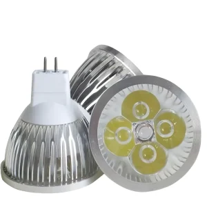 Aluminum Housing MR16 GU10 GU5.3 Base Warm White Daylight 12V 24V 4W LED Spotlight