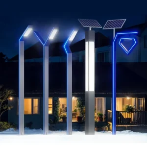 Aluminum IP65 Waterproof LED Garden Pole Light Multi Size 2M 5M Outdoor Street Lamp