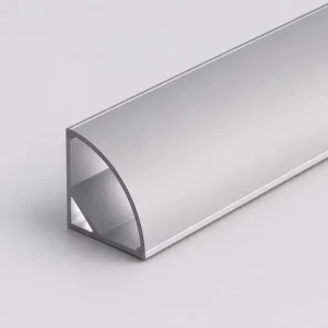 Aluminum LED Corner Profile 90 Degree Quarter Round Curved Cove Channel Diffuser Groove Wall Ceiling Light OEM