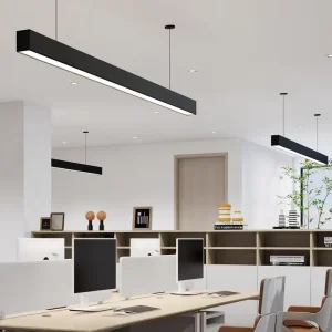 Aluminum LED Linear Light Surface Mount Suspended Pendant Light for Office Commercial Indoor Lighting