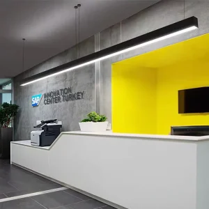 Aluminum LED Linear Light Surface Mount Suspended Pendant Light for Office Commercial Indoor Lighting