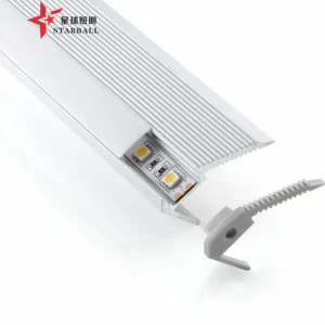Aluminum LED Profile Trimless Drywall Light Diffuser Anodizing Surface IP20 Rated CRI90 5 Year Warranty LED Strips 6000 Series