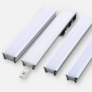 Aluminum LED Profile U Shape Surface Mounted Extrusion Set With Diffuser Cover for 8 10 12MM Strip Light Home OEM
