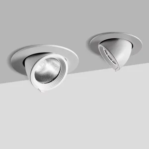 Aluminum LED Spotlight for Commercial Use Clothing Stores Corridor Recessed COB Downlight High CRI 95+ Beam Angle