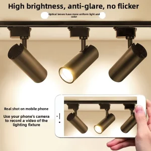 Aluminum LED Track Spotlight Surface Mounted Energy Saving Spotlights for Window Display and Background Lighting
