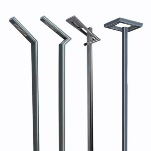 Aluminum Landscape Light IP65 Solar Outdoor Light Square Street Park Road Light Landscape Light 50W 3.5 Meters Column LED Light