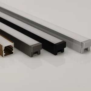 Aluminum Light Extrusion T5 Anodized Surface Bezale less Built in Linear Light LED Wardrobe Floor Tile Ra90 CRI 3500K Warm White