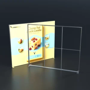 Aluminum Modular LED Light Boxes Stand Tension Fabric SEG Advertising Displays
