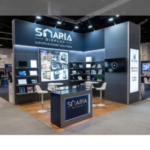 Aluminum Portable LED 10X10 Booth Display Modular Custom Design Backlit Exhibition Light Boxes Trade Show Booth